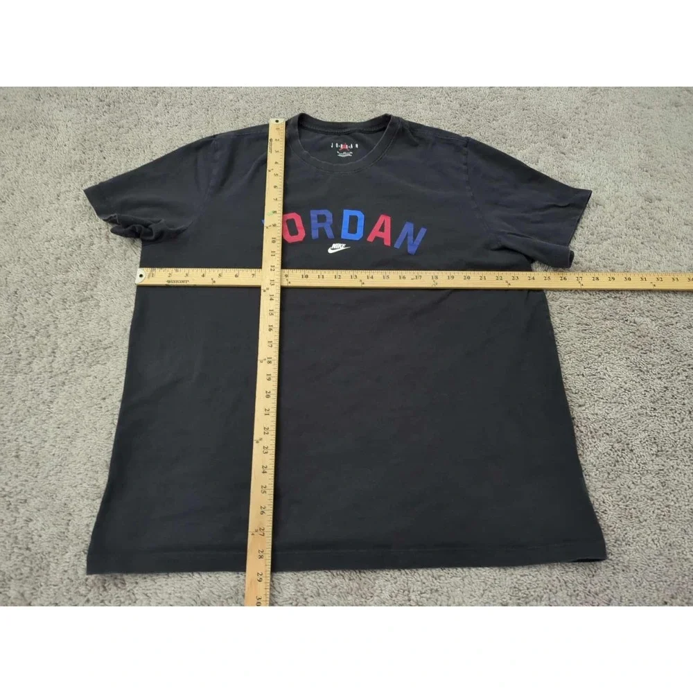 Nike Air Jordan‎ T Shirt Mens XXL Black Short Sleeve Logo Basketball Athletic